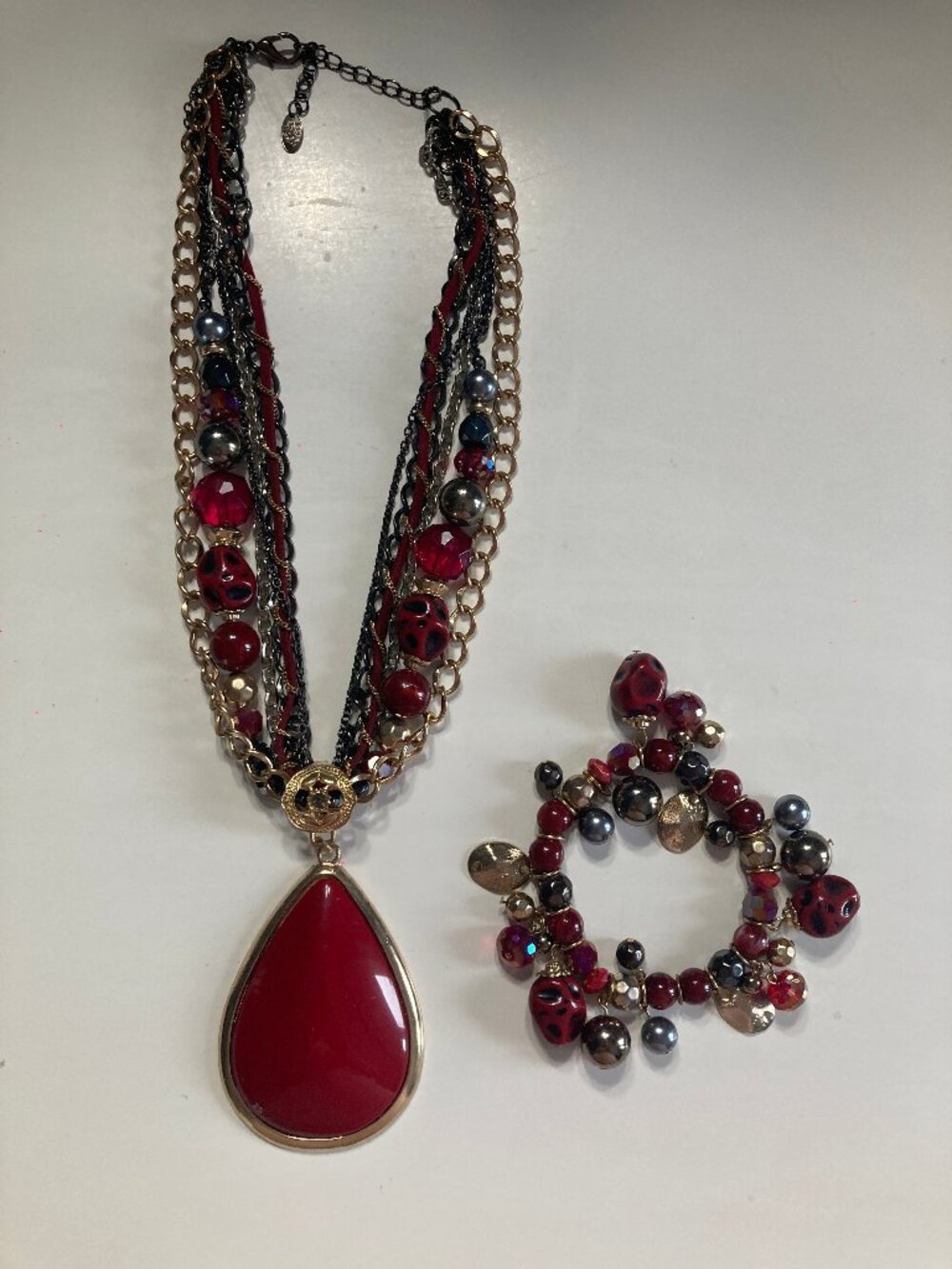 Statement Necklace & Bracelet